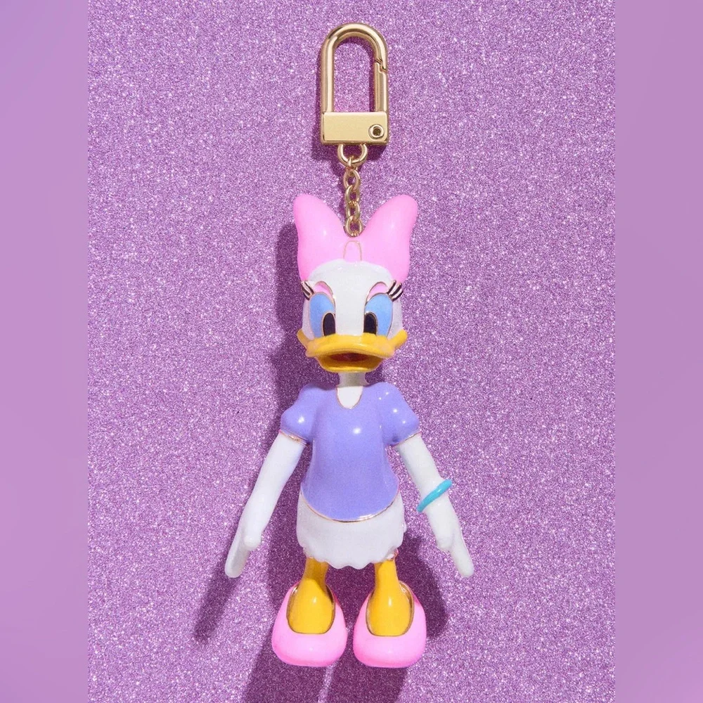 Disney Daisy Duck Classic Enamel Bag Charm NEW